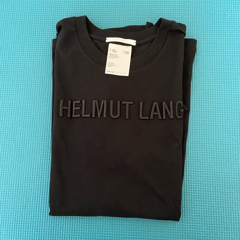 SOLD✨HELMUT LANG EMBROIDERED LOGO TEE